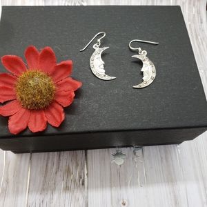 Sterling silver Vintage Moon earrings